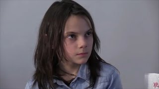 Dafne Keen auditions for the role of X23Laura in quotLoganquot opposite Hugh Jackman [upl. by Arracahs]