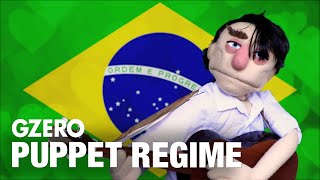 Bolsonaro Sings a quotCanção de Amorquot to Trump  Love Songs  PUPPET REGIME  GZERO Media [upl. by Lillith]