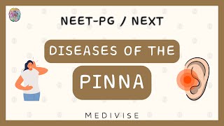 Diseases of the Pinna  Perichondritis  Hematoma Auris  NEETPGNExT [upl. by Retsevel]