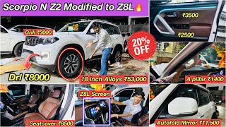 2024 SCORPIO N MODIFIED WITH PRICE🔥SCORPIO N Z2 MODIFICATION🔥SCORPIO N GENUINE ACCESSORIES🔥SCORPIO N [upl. by Aisayt]