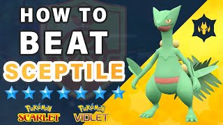 Move Order to SOLO Beat 7 Star SCEPTILE Tera Raid ► Pokemon Scarlet amp Violet [upl. by Aleirbag]