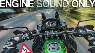 Kawasaki Versys 1000 sound RAW Onboard [upl. by Nwahsem981]