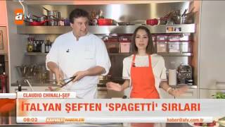 İtalyan Şeften spagetti sırları  atv Kahvaltı Haberleri [upl. by Anyrtak]