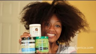 Testing 3 Deep Conditioners Texture My Way My Honey Child and Aunt Jackies [upl. by Sowell]