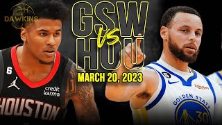 Golden State Warriors vs Houston Rockets Full Game Highlights  March 20 2023  FreeDawkins [upl. by Liakim]