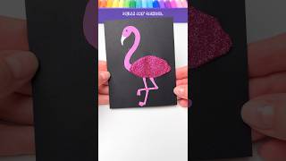 Flamingo Art technique 🦩 art satisfying shorts [upl. by Skilken455]