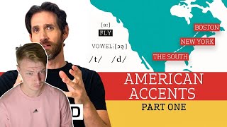 British Guy Reacts To Accent Expert Gives a Tour of US Accents [upl. by Cappella]