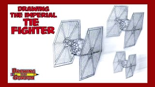 Star Wars How To Draw a TIE Fighter [upl. by Aitel]