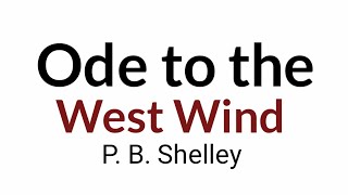 ode to the west wind by P b shelley in hindi themes [upl. by Retsev]