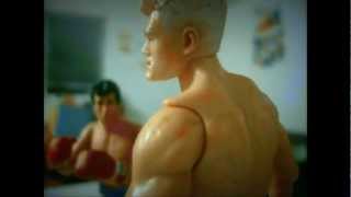 Stop Motion Animation Rocky vs Ivan Drago Boxing Stop Motion [upl. by Alimaj897]