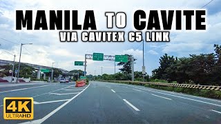 4K MANILA to CAVITE via CAVITEX C5 Link Molino Blvd Princeton Heights Bacoor [upl. by Onateyac]