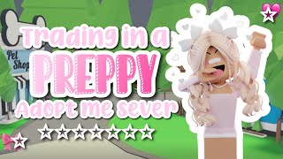 Trading in a preppy adopt me server🎀 Offers for mega ram [upl. by Drofdeb]