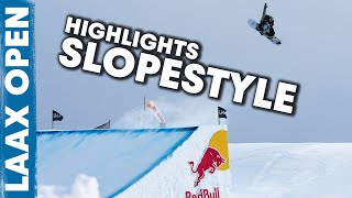 2023 Laax Open Snowboard Slopestyle Highlights [upl. by Laup472]