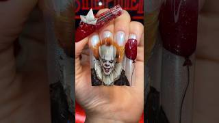 PENNYWISE nail art 🤡💅🏻 nailart shorts naildesign nailartist nailartdesigns nailsgelnails [upl. by Seen112]