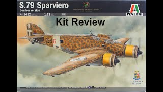 172 Italeri S79 Sparviero Kit Review [upl. by Leay]