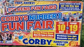 Corby Stevens Fun Fair NN17 2PX  May 2024 [upl. by Zolly]