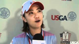 2012 US Womens Open Na Yeon Choi PostChampionship 1on1 [upl. by Morra]