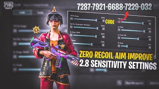 28 UPDATE BEST BGMI🔥Sensitivity Settings Bgmi Montage Sensitivity Code Zero Recoil  Wake UP [upl. by Sucramad]