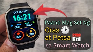 Paano Magset ng Oras at Petsa sa ANUMANG Smart Watch Set time in Smart Bracelet ðŸ‡µðŸ‡­ [upl. by Bissell]