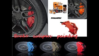 How to paint brake calipers with FOLIATEC  Performance Red amp Racing RossoOctavia III  VW Golf VI [upl. by Htebarual37]