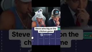 Steve wins big on the chicken game roobet onlinecasino 777 cardgames blackjack gamble casino [upl. by Rotberg]