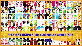 112 Estampas Personalizadas com molde para chinelo totalmente grátis [upl. by Hightower985]