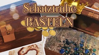 Schatztruhe 🏴‍☠️ Schatzkiste  DIY  basteln  Schnitzeljagd  Schatzsuche [upl. by Malkin]