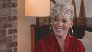 Pink on Life Kids and Husband Carey Hart FULL INTERVIEW [upl. by Deborath357]