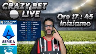 🔴 LIVE INIZIAMO 10° GIORNATA SERIE A  CRAZY BET  SPORT LIVE  COMPARAZIONI QUOTE SPORTIVE [upl. by Kcirednek]