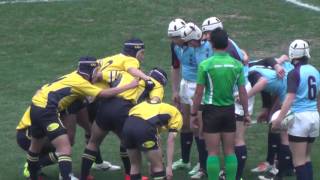 Rugby 将軍野中 vs 國學院久我山中 前半1 東日本中学校大会 決勝戦 秩父宮ラグビー場 20151223 [upl. by Stefa]