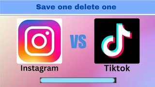 Save one Delete one app edition choose between two app which one would you save [upl. by Eboh]