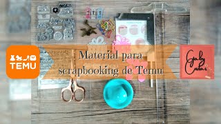 temu Productos de scrapbooking Primeras impresiones y revisión GabyCositas [upl. by Keating956]