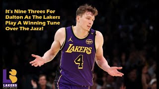 LakersJazz PostgameNightcap Knecht Has A HUGE Game To Hold Off The Jazz In NBA Cup Action [upl. by Tremain]