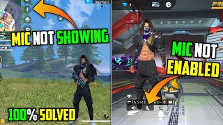 How To Fix Mic Problem In Free Fire  Free Fire Mic Problem  Free Fire Mic On Nahi Ho Raha Hai [upl. by Abekam270]