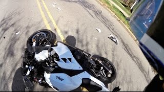 Kawasaki Ninja 300 Crash [upl. by Letnwahs]