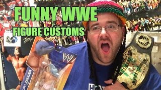 FUNNY WWE FIGURE CUSTOMS Fan Mail Grim Unboxes GREAT GRABS [upl. by Annadal88]