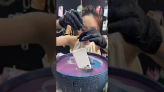 Mesmerizing Hydro Dipping Phone Case Art shorts [upl. by Hime]