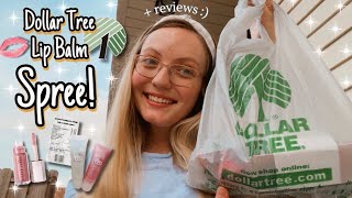 Dollar Tree LIP BALM Haul amp Unboxing💋🌳🛒 [upl. by Dareece]