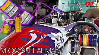 Vlog AkeeAhmad Edisi  Back To Basic Carb Mikuni Baca Qstarz Powder Sample Rim [upl. by Notgnillew]