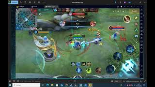 close double kill Miya  Mobile Legends  Video 21 Emulator [upl. by Maighdlin]