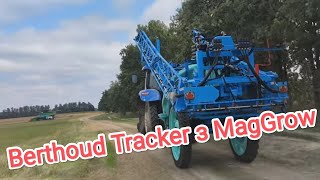 Berthoud Tracker ECT 3200 з системою MagGrow Трактор New Holland та обприскувач на колії 15 [upl. by Vicky]