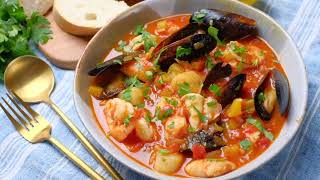 Cioppino Recipe Seafood Stew Chew Out Loud [upl. by Acirfa958]