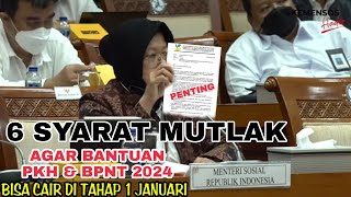 BANSOS SEMAKIN DIPERKETAT ❗6 Syarat Agar Bantuan PKH amp BPNT Bisa CAIR di Tahap 1 Tahun 2024 [upl. by Neiht]