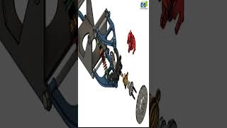 Double Wishbone Suspension System solidworks autodeskfusion360 cad suspensionsystem 3d [upl. by Ahsiel389]