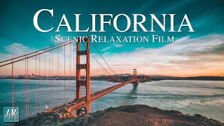 California 4K Scenic Relaxation Film  California Drone Scenery with Calming Music  California4K [upl. by Okiram]