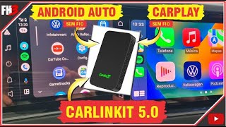 ANDROID AUTO SEM FIO amp CARPLAY SEM FIO CONHEÇA CARLINKIT 50 2AIR [upl. by Ahsram831]