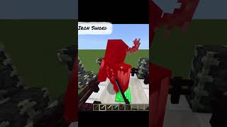 killing warden with different types of Swords minecraft [upl. by Immaj]