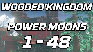 Super Mario Odyssey Wooded Kingdom Power Moons 1  48 Guide [upl. by Naig]