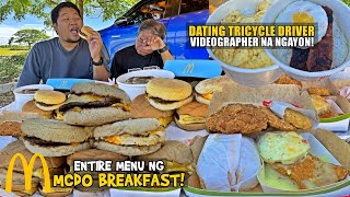 From quotTRICYCLE DRIVER to VIDEOGRAPHERquot Tara KAIN tayo ng quotENTIRE MENU ng MCDONALDS BREAKFASTquot [upl. by Sommers]