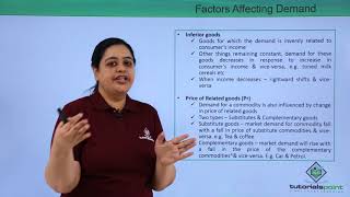 Class 12th – Factors Affecting Demand  Economics  Tutorials Point [upl. by Laurentia704]